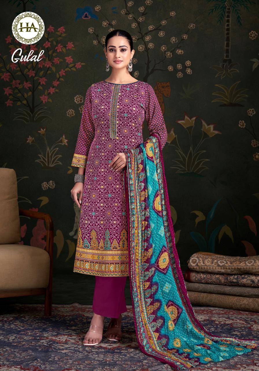 Alok suit gulal  Wholesale dress materials suppliers